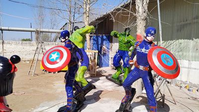 玻璃鋼漫威英雄人物雕塑